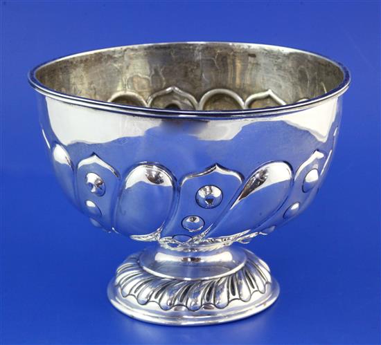 An Edwardian silver presentation rose bowl, 17.5 oz.